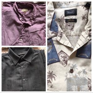 3 men’s XL button up shirts